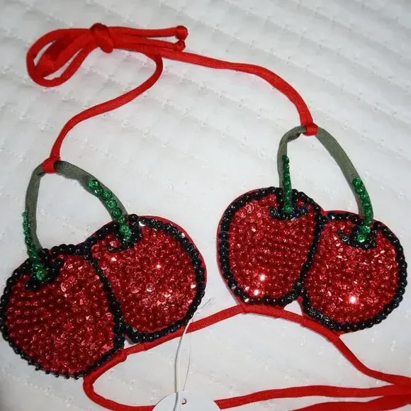 Cherry bikini set white - Picture 4 of 8